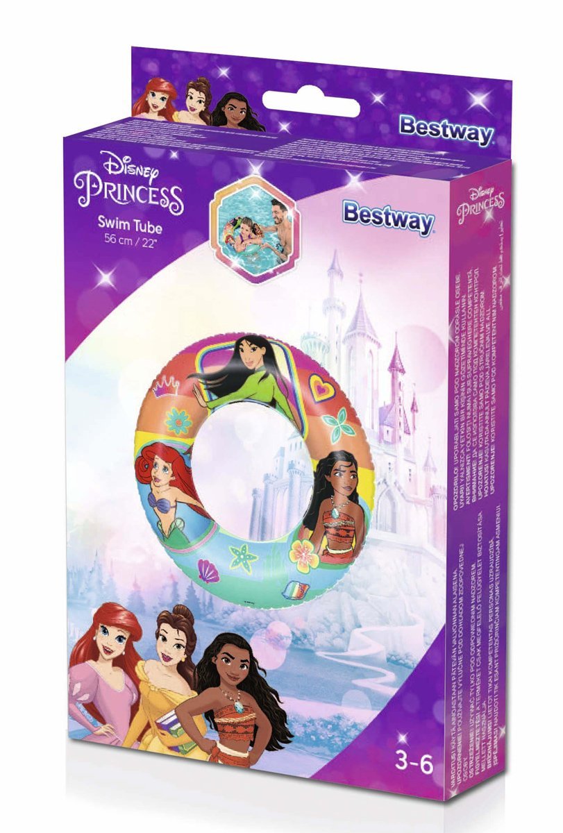BESTWAY παιδικό σωσίβιο κουλούρα , 56cm, 3-6 ετών, Disney Princess - Image 6