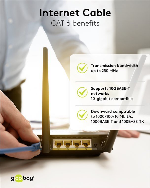 GOOBAY καλώδιο δικτύου , CAT 6 S/FTP, copper, 250MHz, 0.25m, κόκκινο - Image 5