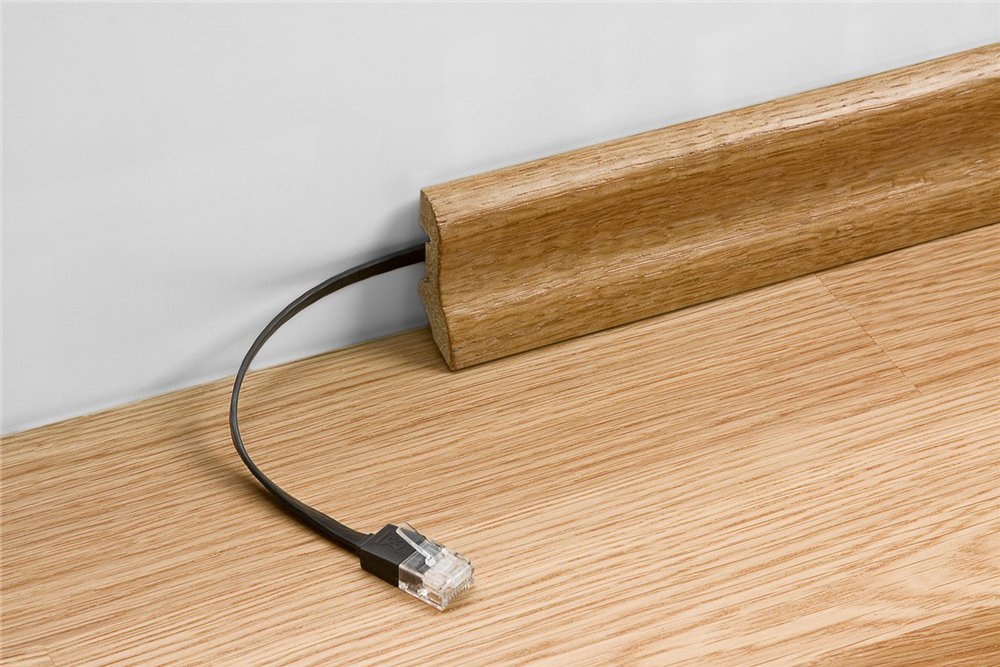 GOOBAY καλώδιο δικτύου , CAT 6A U/UTP, flat, 500MHz, Copper, 0.5m, λευκό - Image 2