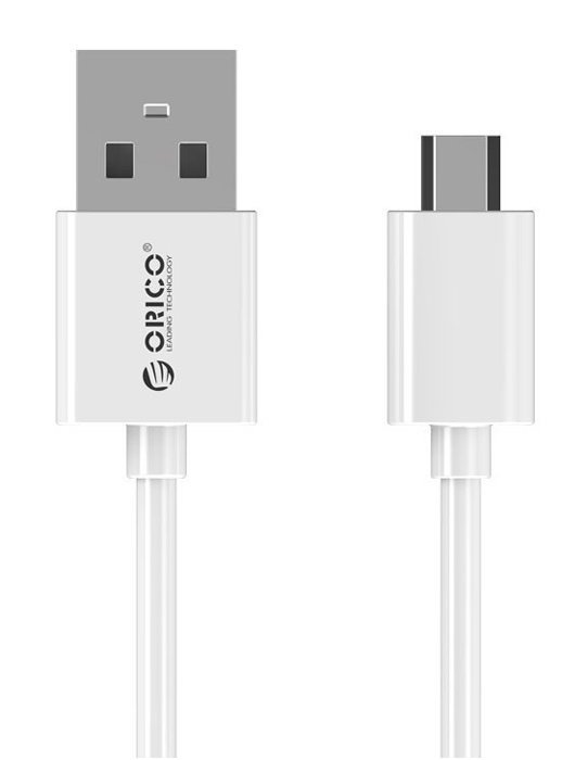 ORICO καλώδιο micro USB σε USB , 3A, 480Mbps, 0.5m, λευκό