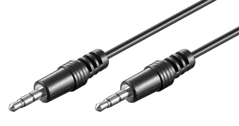 CABLETIME καλώδιο ήχου 3.5mm , AUX, 1m, μαύρο