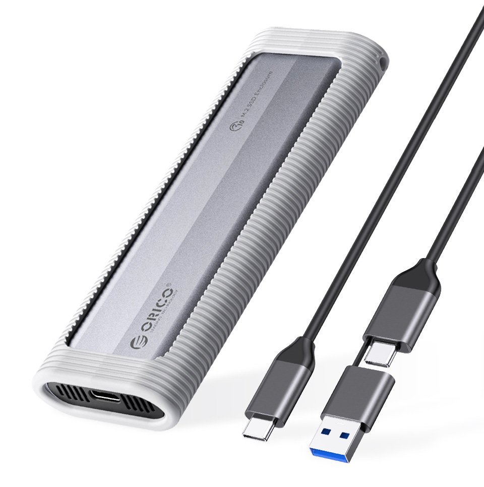 ORICO θήκη για M.2 NVME/NGFF SSD , 10Gbps, tool free, γκρι