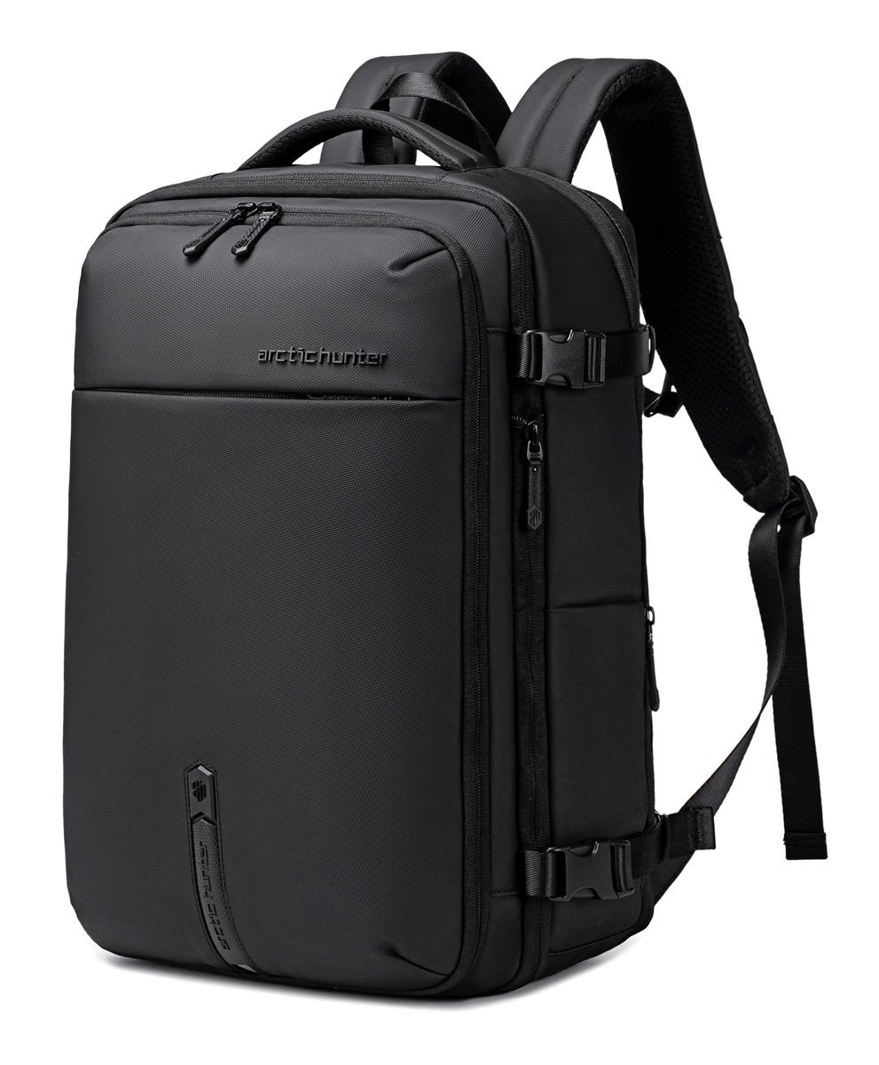 ARCTIC HUNTER τσάντα πλάτης  με θήκη laptop 15.6", αεροστεγής θήκη, 35.5L/49.5L, μαύρη