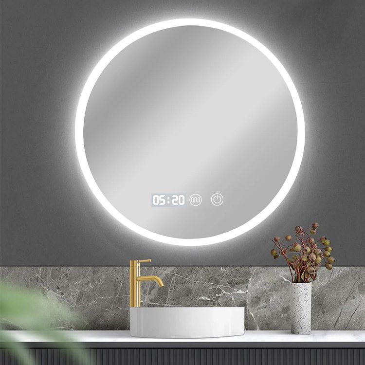 BRUNO καθρέφτης μπάνιου LED , στρόγγυλος, 24W, Φ50cm, IP67 - Image 2