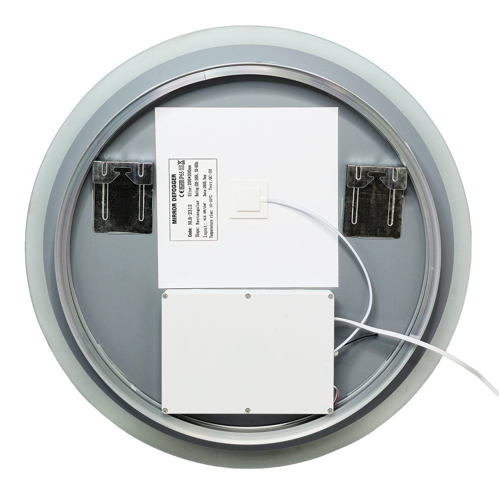 BRUNO καθρέφτης μπάνιου LED , στρόγγυλος, 24W, Φ50cm, IP67 - Image 3