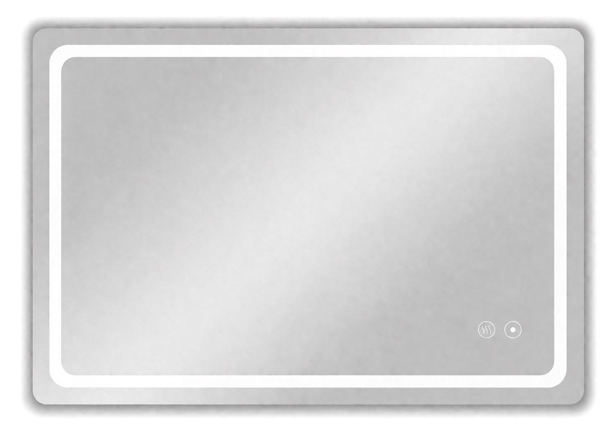 BRUNO καθρέφτης μπάνιου LED , οριζόντιος & κάθετος, 24W, 60x80cm, IP67