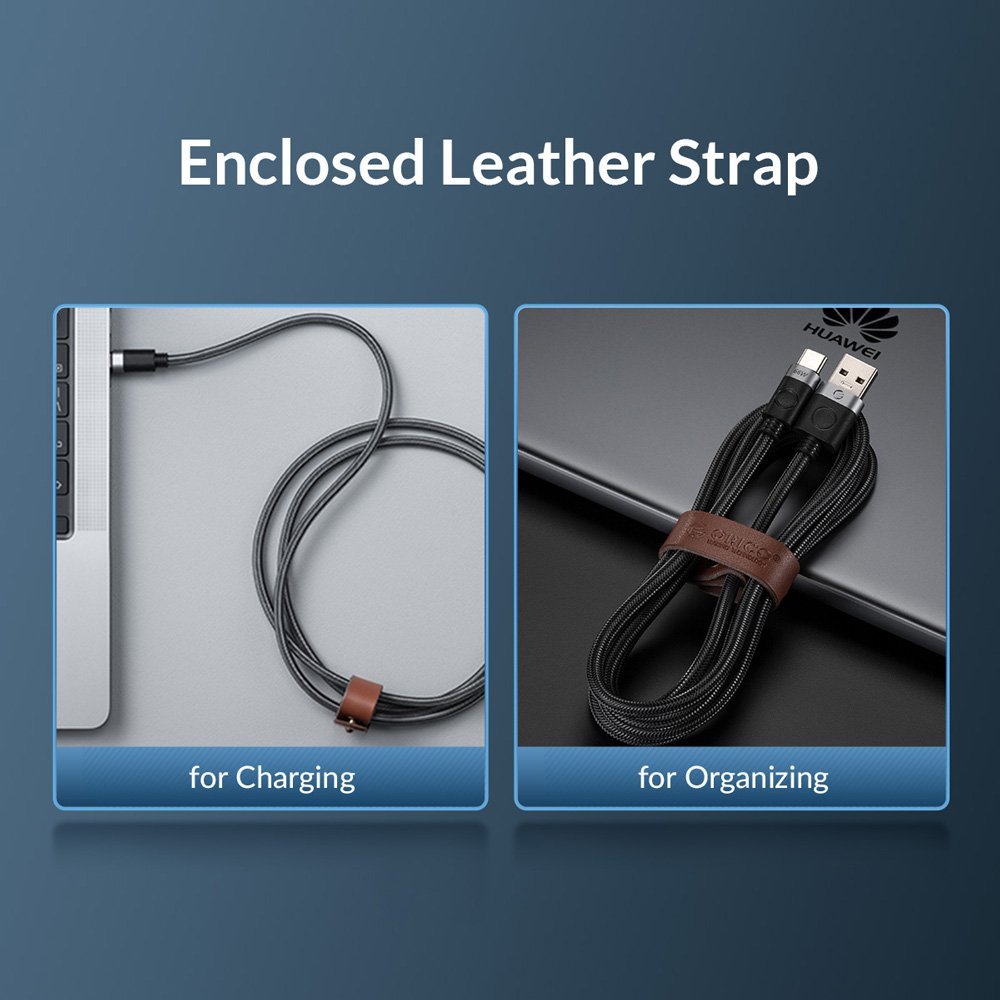 ORICO καλώδιο USB-C , 100W, 480Mbps, 1m, μαύρο - Image 4