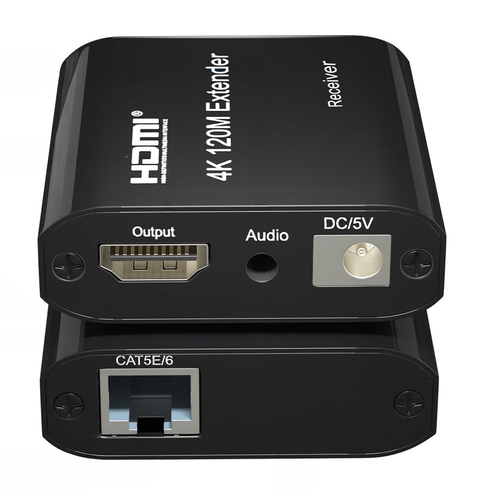 POWERTECH HDMI video extender μέσω καλωδίου RJ45, 4K/30Hz, με loop, έως 120m - Image 4