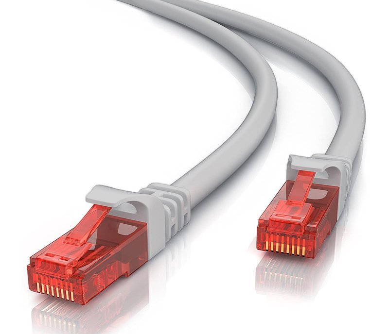 POWERTEH καλώδιο δικτύου at 6 U/UTP, copper 24AWG, 25cm, γκρι