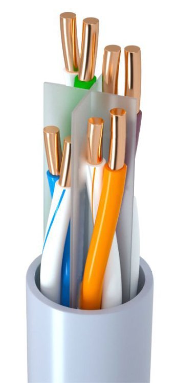 POWERTEH καλώδιο δικτύου , at 6 U/UTP, copper, 100m, γκρι