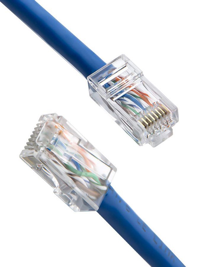 POWERTECH βύσμα RJ45 , ανοιχτού τύπου, Cat 6/6a UTP, διάφανο, 50τμχ - Image 2