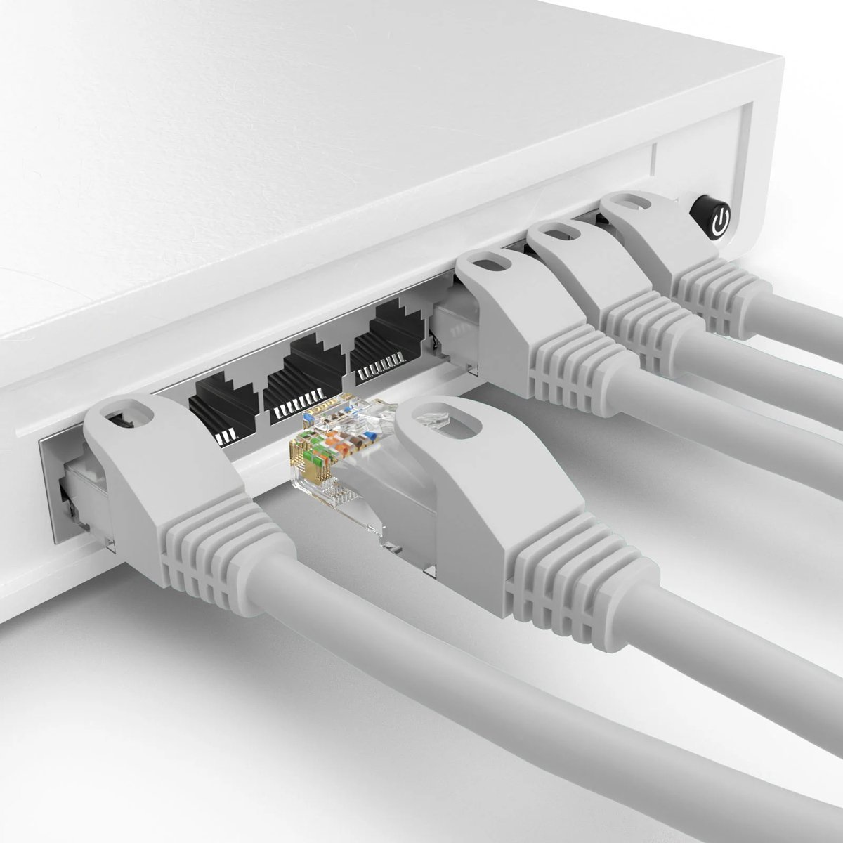POWERTECH καλώδιο δικτύου , Cat 6 U/UTP, CCA, 250Hz, 1.5m, γκρι - Image 2