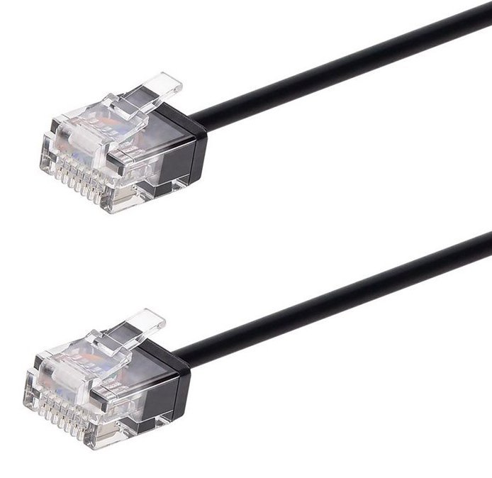 POWERTECH καλώδιο δικτύου 28, Cat 6A U/UTP, ultra slim, copper, 500MHz, 1.5m, μαύρο