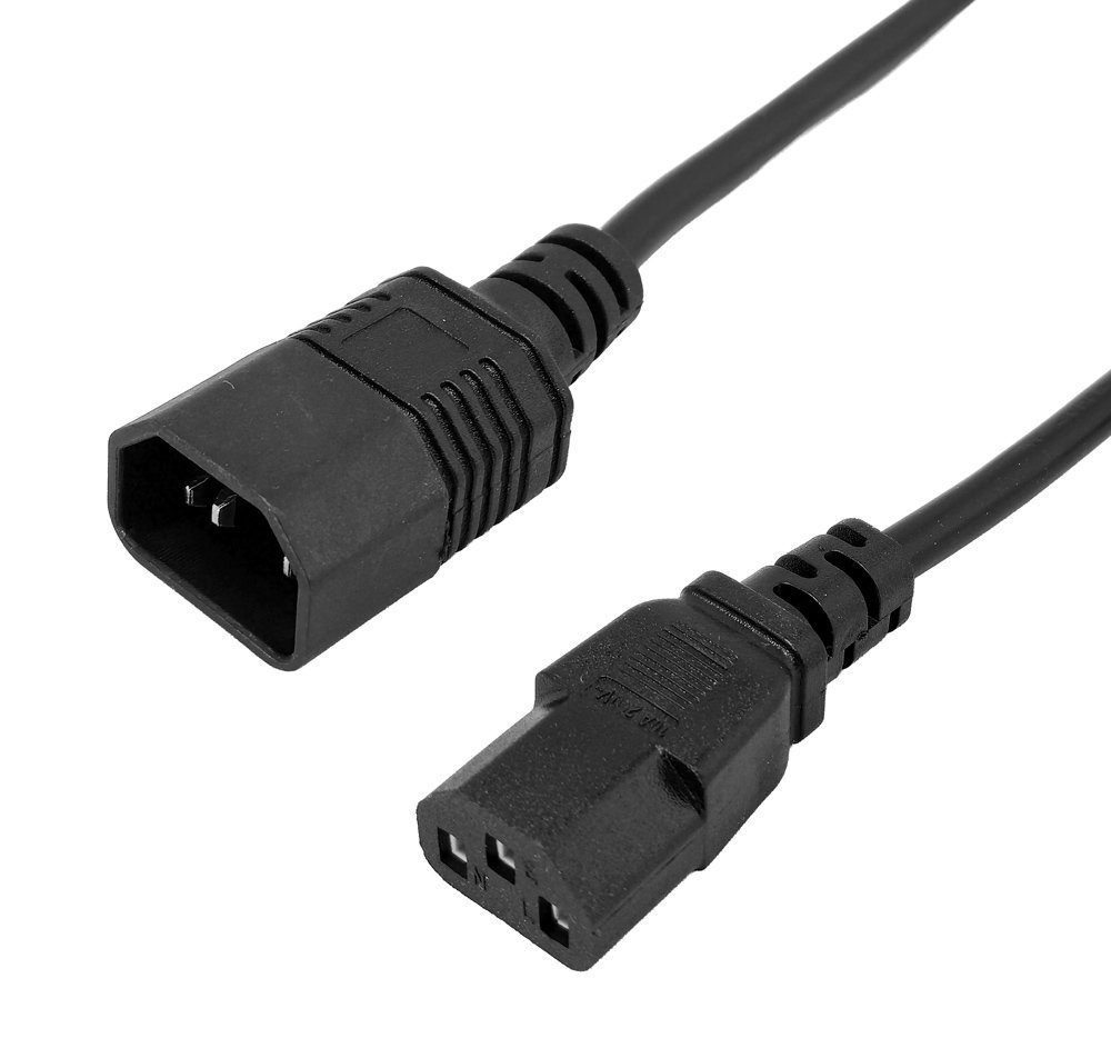 POWERTECH καλώδιο προέκτασης τροφοδοσίας , 3x 0.75mm², copper, 1.5m, μαύρο