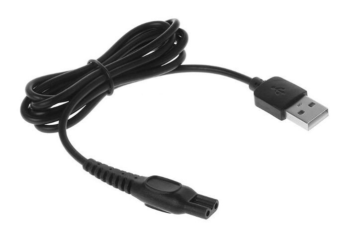 POWERTECH καλώδιο τροφοδοσίας USB , 10.3x5mm, 1m, μαύρο