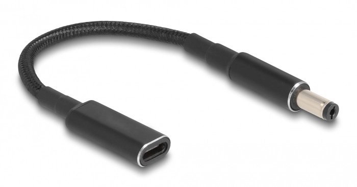 POWERTECH καλώδιο τροφοδοσίας , USB-C σε 5.5x2.1mm, 15cm, μαύρο