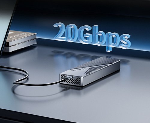 ORICO θήκη για M.2 NVME SSD , 20Gbps, γκρι - Image 2