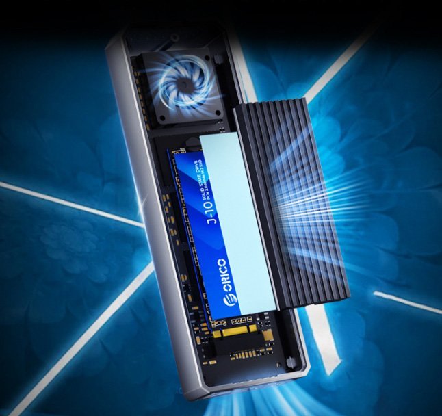 ORICO θήκη για M.2 NVME SSD , 20Gbps, γκρι - Image 5