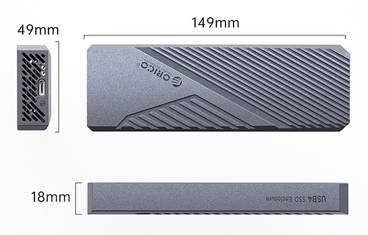 ORICO θήκη για M.2 NVME SSD , 20Gbps, γκρι - Image 6