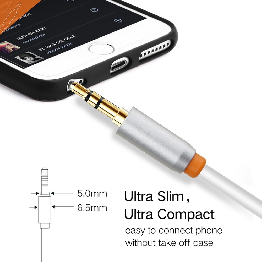 CABLETIME καλώδιο ήχου 3.5mm σε 2x RCA , 3m, λευκό - Image 2