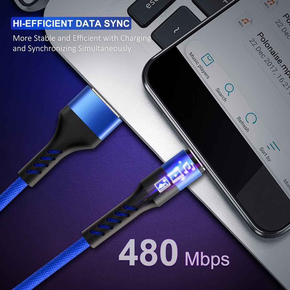 CABLETIME καλώδιο micro USB σε USB , 2.4A, 480Mbps, 1m, κόκκινο - Image 3