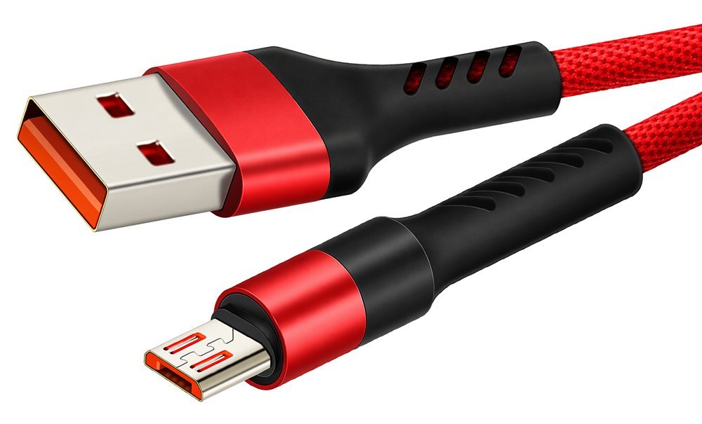 CABLETIME καλώδιο micro USB σε USB , 2.4A, 480Mbps, 1m, κόκκινο