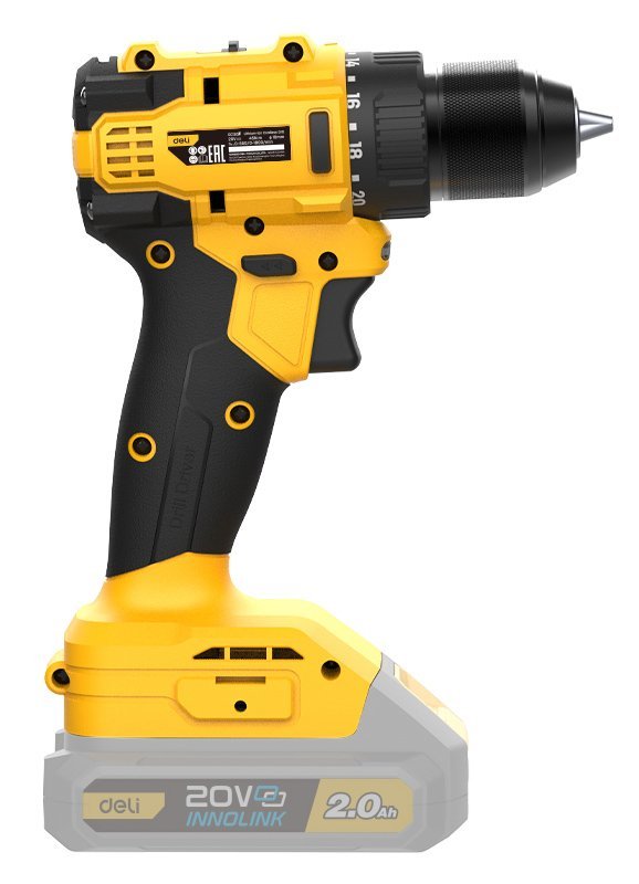 DELI δράπανο μπαταρίας , Brushless, 20V, 45N.m - Image 3