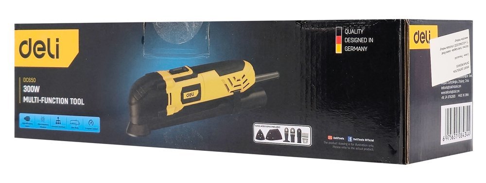 DELI παλινδρομικό πολυεργαλείο , 300W, ρυθμιζόμενη ταχύτητα - Image 5