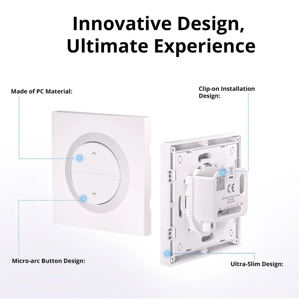 SONOFF θήκη για smart διακόπτη , πλαστική, λευκή - Image 2