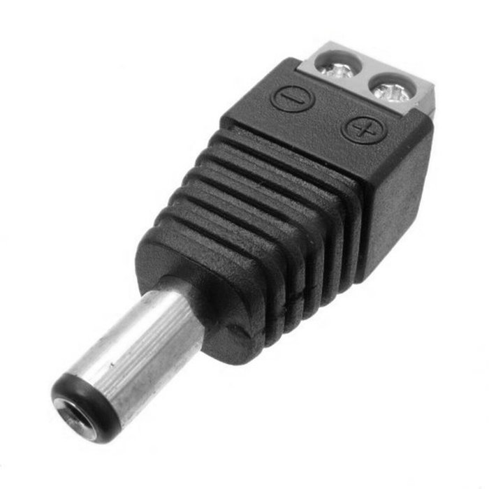 OLKSAE βύσμα τροφοδοσίας DC αρσενικό DCMC, 5.5x2.1mm, σε κλέμα, 5τμχ