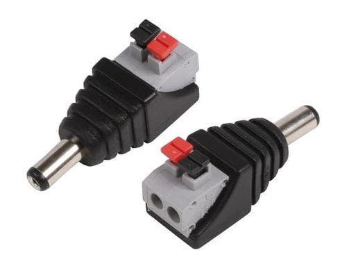 OLKSAE βύσμα τροφοδοσίας DC αρσενικό DCMCP, 5.5x2.1mm, push-pin, 5τμχ