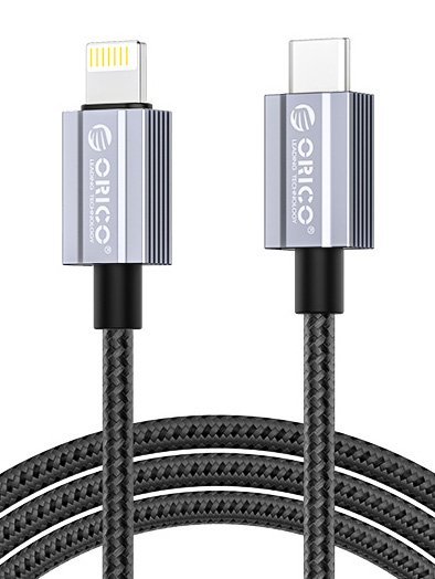 ORICO καλώδιο Lightning σε USB-C , 29W, 480Mbps, 1m, μαύρο