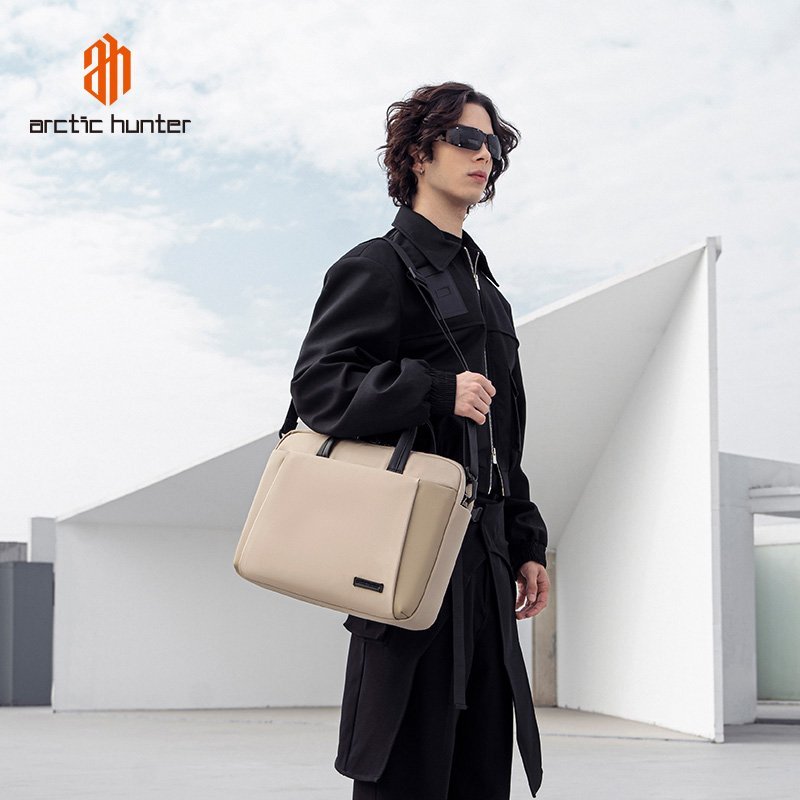ARCTIC HUNTER τσάντα ώμου με θήκη laptop 15.6", 9L, χακί - Image 2