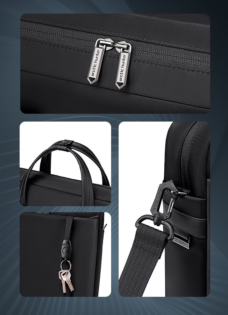 ARCTIC HUNTER τσάντα ώμου με θήκη laptop 15.6", 9L, χακί - Image 6