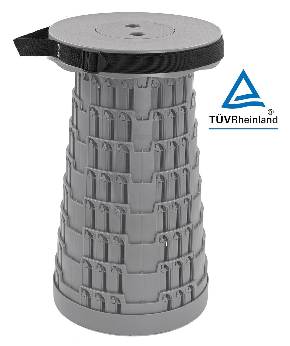 HOME USE πτυσσόμενο καρεκλάκι , αντοχή έως 250kg, 25.5x45cm, γκρι