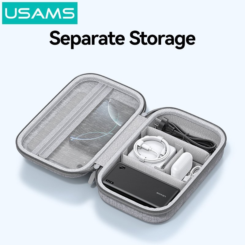 USAMS θήκη tablet και οργάνωσης αξεσουάρ ane05, 265x167x72mm, γκρι - Image 3