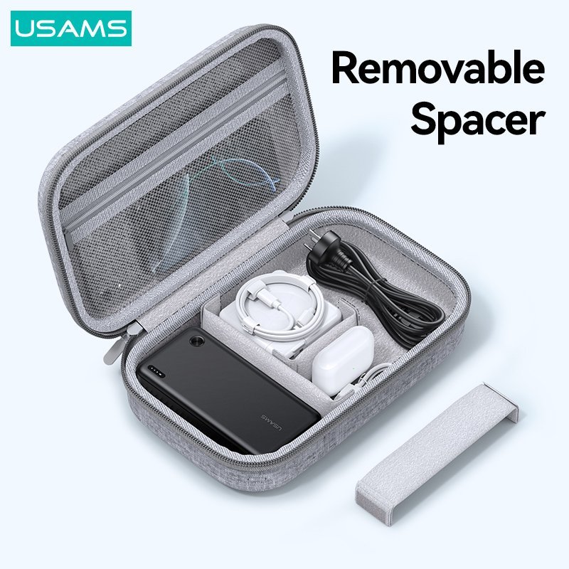 USAMS θήκη tablet και οργάνωσης αξεσουάρ ane05, 265x167x72mm, γκρι - Image 6