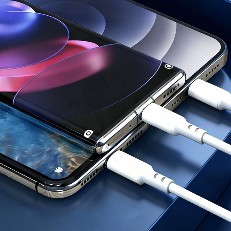 KAKUSIGA καλώδιο USB σε USB-C/Lightning/Micro USB , 5A, 480Mbps, 1.2m, λευκό - Image 2