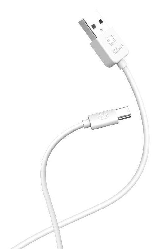 KAKUSIGA καλώδιο USB-C σε USB , 2.4A, 480Mbps, 2m, λευκό - Image 4