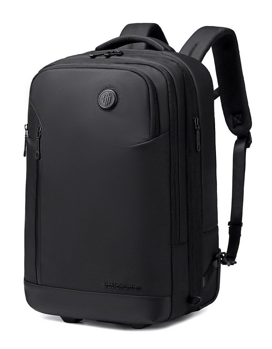 ARCTIC HUNTER τσάντα ταξιδίου  με θήκη laptop 15.6", τροχήλατη, 42L/54L, μαύρη