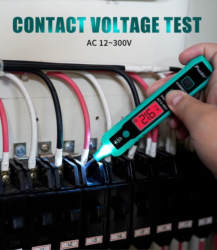 PROSKIT ανιχνευτής τάσης , 12V έως 300V, επαφής - Image 2