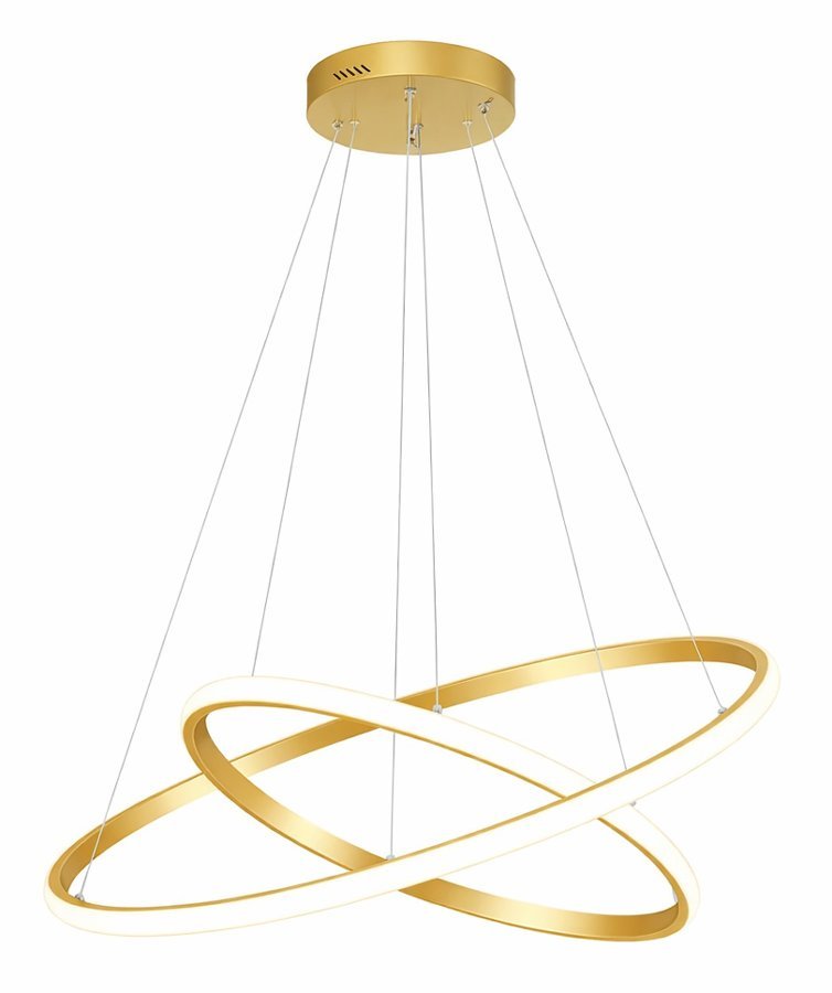 POWERTECH LED φωτιστικό οροφής , 25W, 4000K, Φ40x120cm, χρυσό