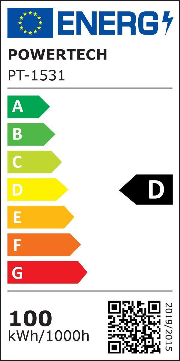 POWERTECH LED φωτιστικό καμπάνα , 100W, 6500K, Φ30x11cm, IP65, μαύρο - Image 5