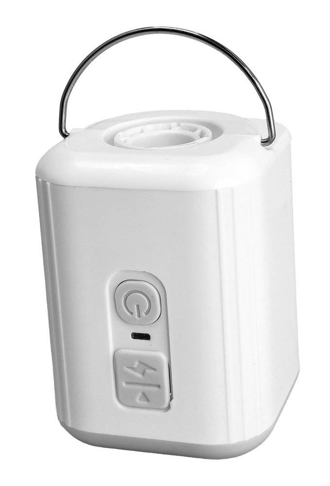 POWERTECH μίνι τρόμπα με φακό, 5W, επαναφορτιζόμενη, λευκή - Image 2