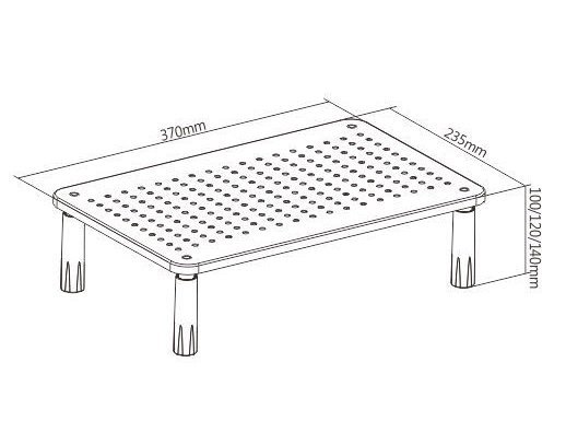 POWERTECH επιτραπέζια βάση οθόνης/laptop , 13-32", έως 20kg - Image 6
