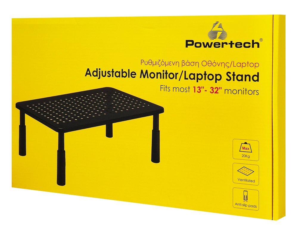 POWERTECH επιτραπέζια βάση οθόνης/laptop , 13-32", έως 20kg - Image 7