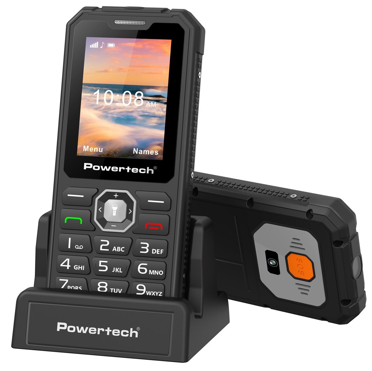 OWERTECH κινητό τηλέφωνο Sentry Armor, dual SIM, πλήκτρο SOS, 4G, I67, μαύρο