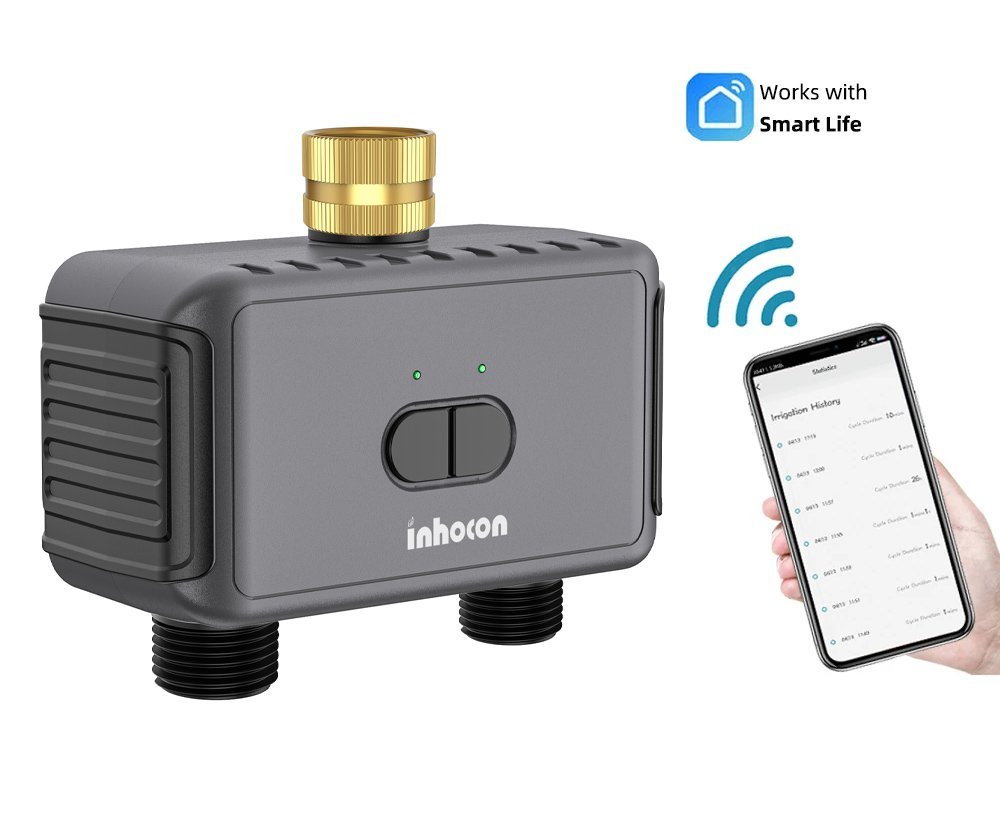 INHOCON smart προγραμματιστής ποτίσματος , 2 θέσεων, WiFi, IP55 - Image 2
