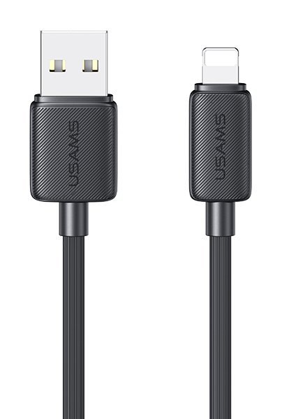 USAMS καλώδιο Lightning σε USB US-, 2.4A, 480Mbps, 2m, μαύρο