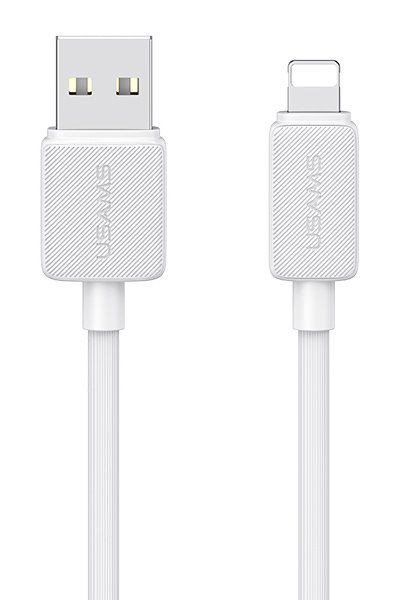 USAMS καλώδιο Lightning σε USB US-, 2.4A, 480Mbps, 2m, λευκό